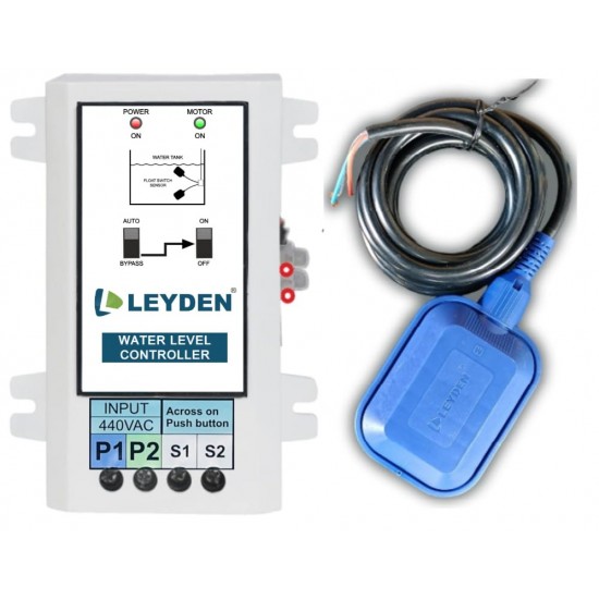 LEYDEN® TM-DSWL, 440V, Water Level Automatic On-Off With Float Sensor For Three Phase DOL Starter Motor, Water Pump 3 Phase DOL Starter Controller