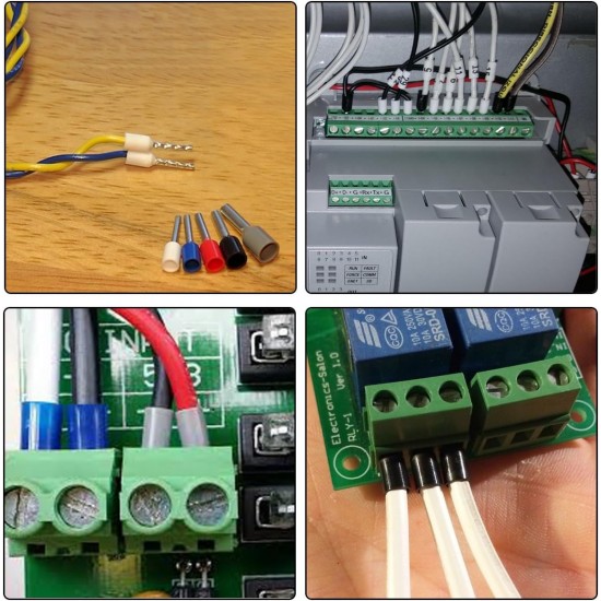 LEYDEN®  Wire Ferrules Terminals Kit,  Wire Insulated Cord Pin Ends Terminals for Electric, Industrial, Chemical Industry